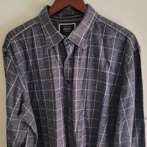 Men's Charles Tyrwhitt Long-sleeve button-down shirt, Dark Blue, Size XL